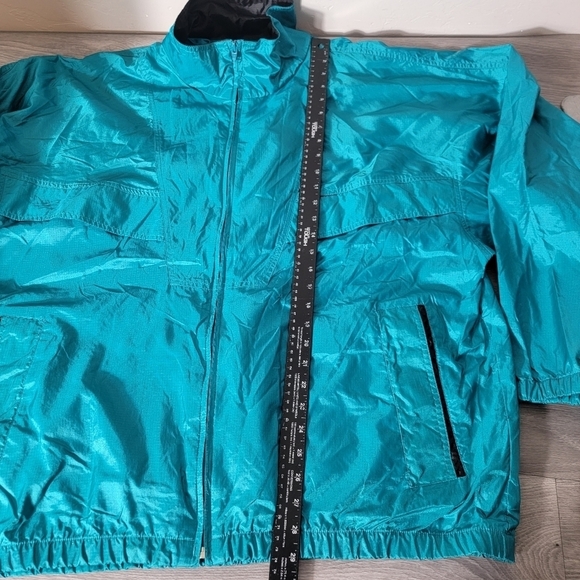 Vintage OBERMEYER Teal Jacket Size 3X Skiwear Vented Full Zip Oversize Parachute - Picture 8 of 16